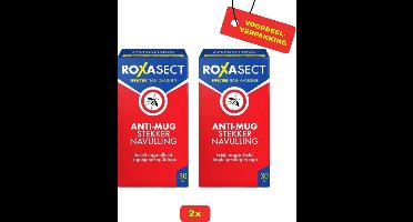 2x Roxasect anti-mug stekker navulling - 2 x 30ml - Voordeelverpakking!