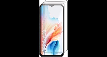 Screenprotector geschikt voor Oppo A38 / A18 - 3x Glas Screen Protector