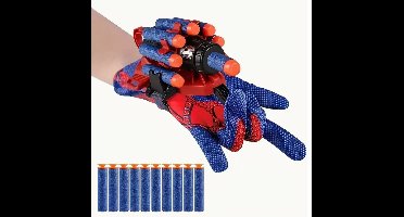 Spider Web handschoen met 15 shooters