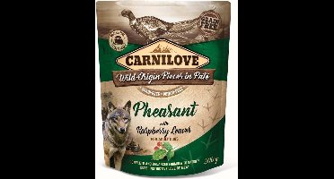 Carnilove Dog Pouch Fazant / Frambozenblad