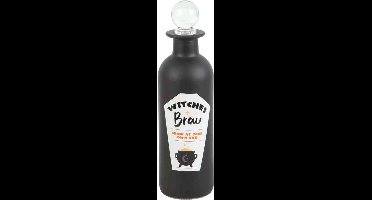 Something Different - Decorative Witches Brew Glass Potion fles - Zwart