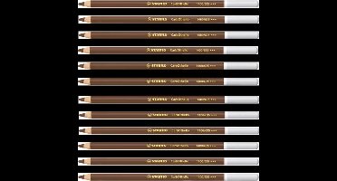 Kleurpotloden STABILO CarbOthello kalkpastel roestbruin | 12 stuks