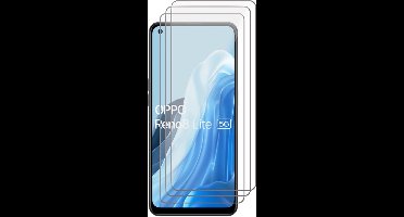 Screenprotector geschikt voor Oppo Reno 8 Lite - 3x Glas Screen Protector