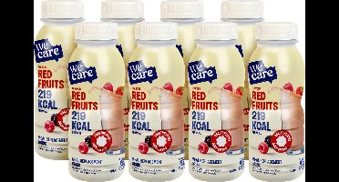 WeCare - Meal Replacement Drink - Rode Vruchten - 8 x 236 ml