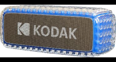 Kodak Bluetooth Speaker – Waterdicht IPX6, Krachtig 8W geluid, RGB-verlichting, 5 uur batterijduur, Bluetooth V5.0 verbinding – Blauw