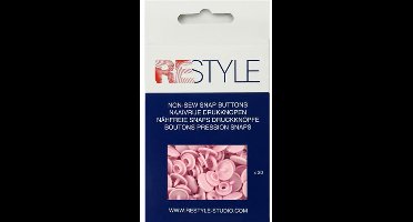 Naaivrije plastic drukknopen 12,4 mm, 30 stuks