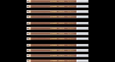 Kleurpotloden STABILO CarbOthello kalkpastel donker gebrand oker | 12 stuks