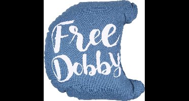 Zee-blauw kussen Free Dobby 35x40 HARRY POTTER