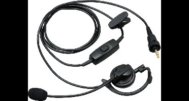 Kenwood KHS-37W oorhaak oortje met boom mic voor TK-3601D en WD-K10