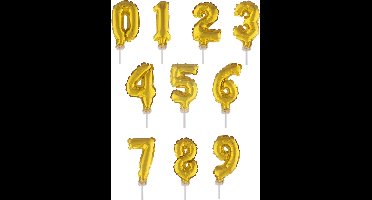 ESPA - Taarttopper cijferballon goud 12,7 cm