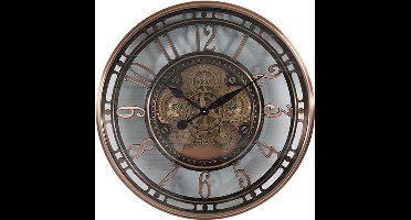 Countryfield Wandklok Norris metaal Ø70CM koper