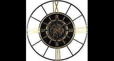 Countryfield Wandklok Hezron metaal Ø102CM zwart