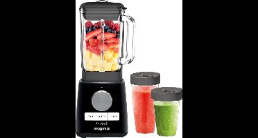 Magimix Power Blender - Smoothie Maker 1,8 Liter - Zwart - + 2 To go cups - Ice Crusher