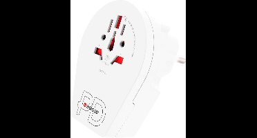 Skross - Wereld naar Europa Reisadapter 16A + USB C