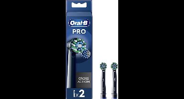 Oral B Opzetborstels PRO Cross Action Zwart - 2 stuks