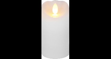 Star Trading Candle Glow, zuilkaars, was, wit, LED, timer, geel, binnenkant, 10 cm
