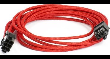 PHANTEKS przedĹ‚uĹĽacz oplatany 6+2-pin PCIe, 500mm - czarny/czerwony