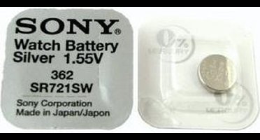 Sony 362, SR721SW, SR58, V362 knoopcel horlogebatterij