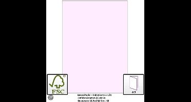 Benza Papier - Gekleurd Printpapier Hobbykarton 240 Gr. (Gram) A5 - Lila - 30 Stuks (Wenskaarten)