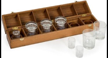 ARC Marine teakhouten Captainsbar 2 x 6 Glazen