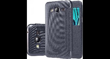 Nillkin Sparkle Series Leather Case Samsung Galaxy J3 (2016) - Black