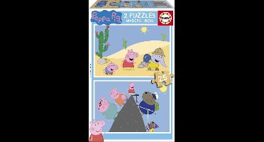 Educa HOUT: Peppa Pig - 2 x 25 stukjes