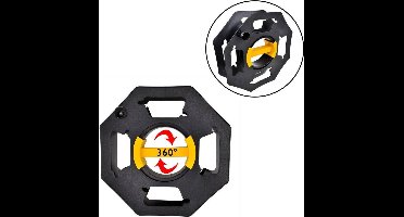 ProPlus Compacte kabelhaspel - 33 x 33 cm - 360 graden draaiknop - multifunctioneel