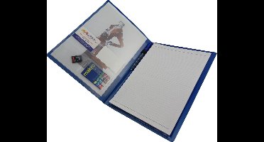 EXXO-HFP #71267 Schrijfblokmap - voor links- & rechtshandigen - Zwart - 10 stuks