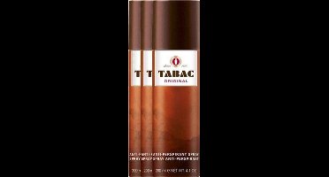 Tabac Original Deodorant Deospray Anti-perspirant Man  3 x 200 ml  Voordeelverpakking