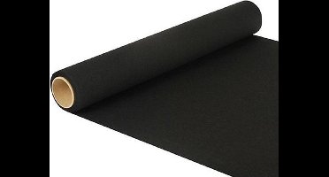 Duni Tafelloper - papier - zwart - 480 x 40 cm - placemats
