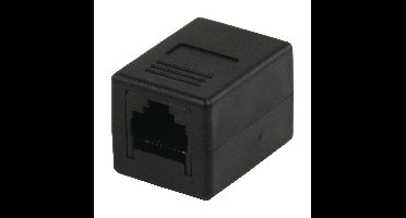 CAT6 Netwerk Adapter RJ45 (8/8) Female - RJ45 (8/8) Female Zwart