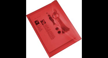 EXXO-HFP #90446 - A5 Documentenmap - Landschap model - Klitsluiting - Rood - 10 stuks (1 pak @ 10 stuks)