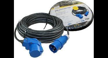 Verlengkabel CEE/Haakse Koppeling - 20 mtr