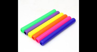 Estafette stokken set 6 stuks Gekleurd 30 cm | Relay | Atletiek