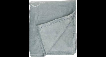 Unique Living Bloem - Fleece - Plaid - 130x160 cm - Harbor Green