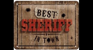 Wandbord - Best Sheriff In Town -15X20-