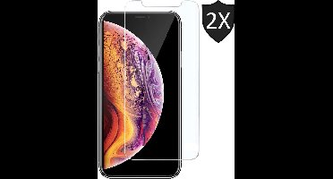 Screenprotector geschikt voor iPhone 11 Pro / XS - Gehard Glas Beschermglas Tempered Glass Screen Protector - 2 Stuks