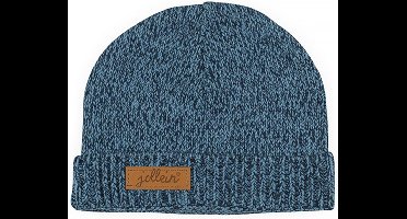 Jollein Stonewashed Knit - Muts - 40cm / vanaf 6 maanden - Navy