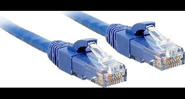 LINDY 48020 RJ45 Netwerkkabel, patchkabel CAT 6 U/UTP 5.00 m Blauw 1 stuk(s)