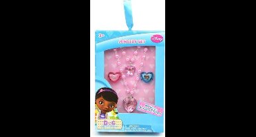 Nickelodeon - Doc McStuffins - Speelgoed dokter - 4-Delig sierraden accessoires set - ketting - Ringen - Armband.