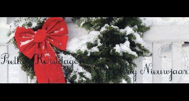 Dubbele Kerstkaarten met Winteraanzicht 8 - 10 stuks