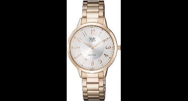 Prachtige vrouwen horloge Q&Q QA09J004Y rooskleurig.