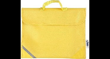 Schooltas afm 36x29 cm diepte 9 cm geel 1stuk