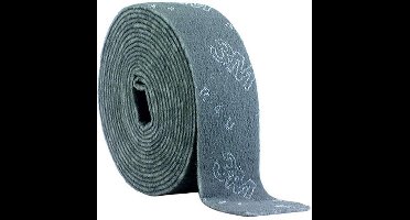 3M Scotch Brite slijpvlies ultra fine 125mm 10 meter CF-RL Grijs
