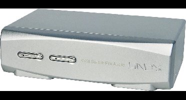 LINDY 39304 KVM-switch DisplayPort Muis, Toetsenbord 3840 x 2160 Pixel