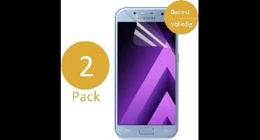 2x Screenprotector geschikt voor Samsung Galaxy A5 (2017) - Glas PET Folie Screenprotector Transparant 0.2mm 9H (Full Screen Protector)