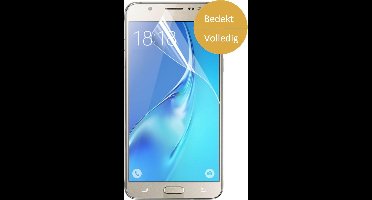 Screenprotector geschikt voor Samsung Galaxy J5 (2016) - Glas PET Folie Screenprotector Transparant 0.2mm 9H (Full Screen Protector)
