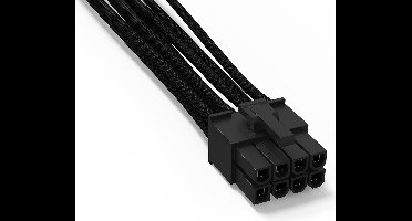 BeQuiet Computer, Stroom Kabel [1x ATX-stekker 8-polig - 1x ATX-stekker 8-polig] 0.70 m Zwart