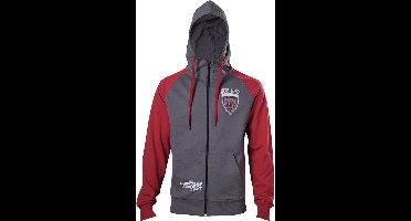 Guardians Of The Galaxy - Star-Lord heren hoody vest met capuchon grijs/rood - XL - Comics film merchandise