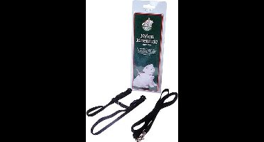 Boon kittentuig met lijn nylon zwart zwart